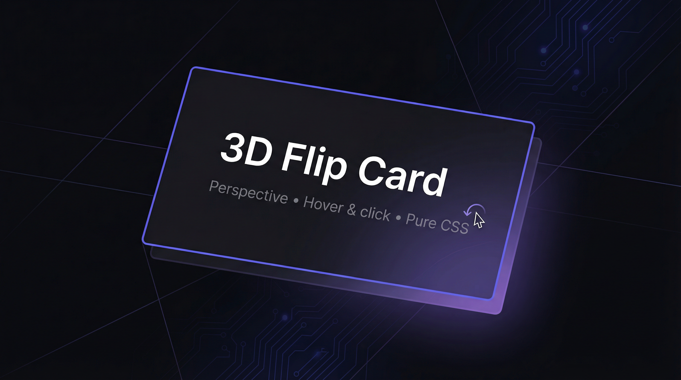 3D Flip Card with Perspective