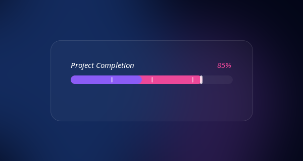 Animated Gradient Progress Bars