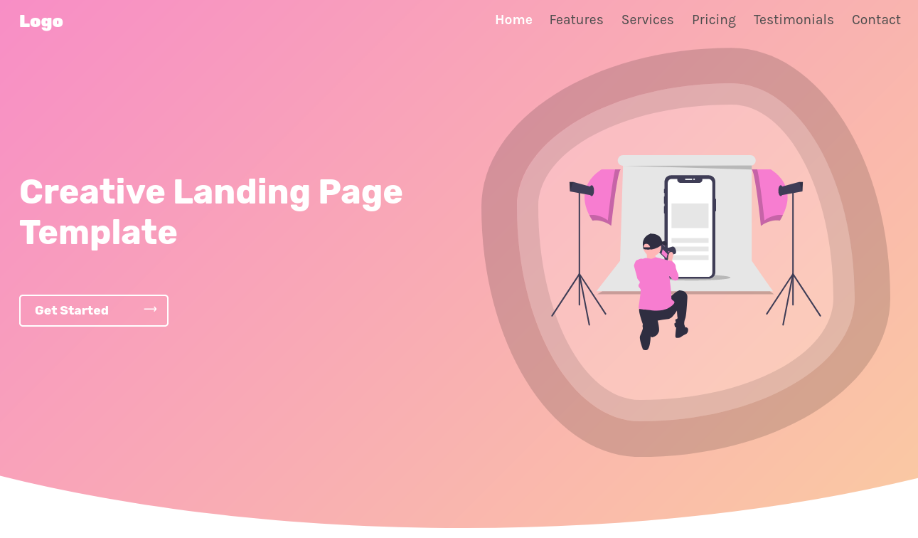 Creative Landing Page Template