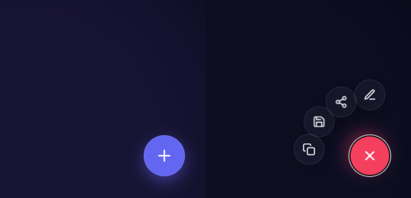 Floating Action Arc Menu
