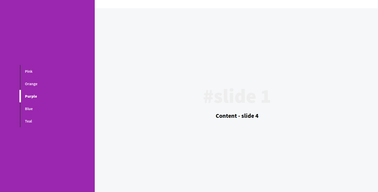 Fullpage Vertical Content Slider