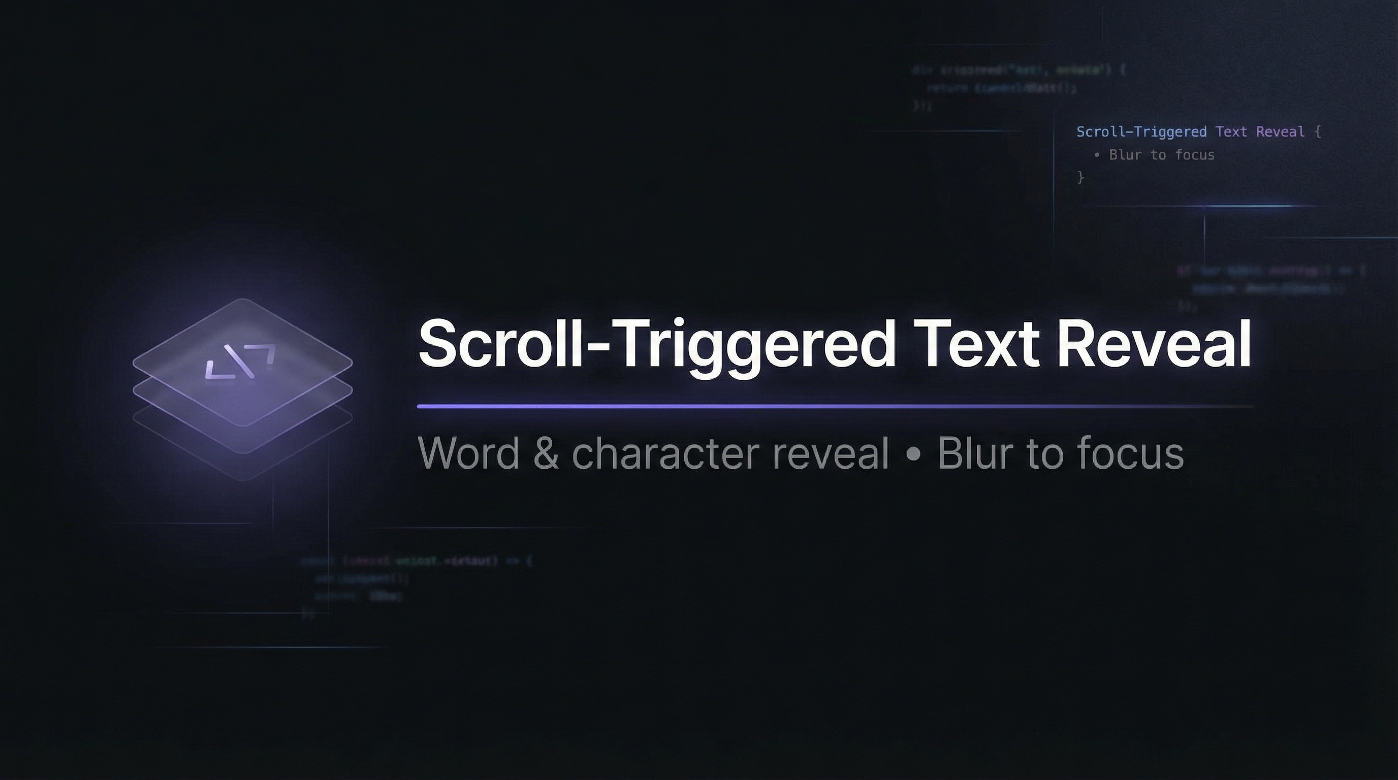 Scroll-Triggered Text Reveal Animation
